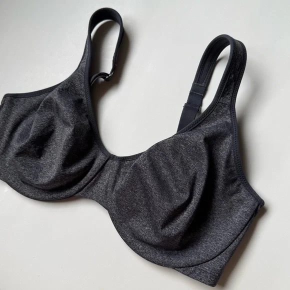 Delimira 34E Full Coverage Minimizer Bra Unlined Support Bra Heather Gray - Picture 2 of 6